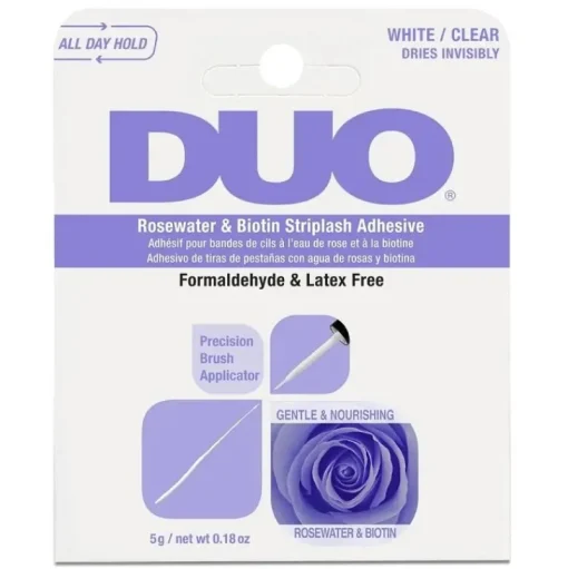Ardell DUO Rosewater & Biotin Striplash Adhesive – Clear 5g Hot