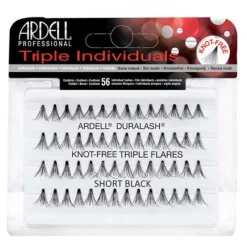 Ardell Triple Individuals Duralash Knot Free Flares Short Black Outlet