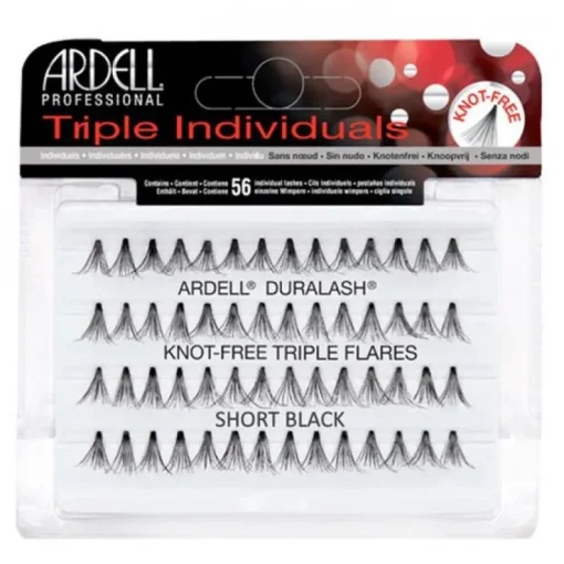 Ardell Triple Individuals Duralash Knot Free Flares Short Black Outlet