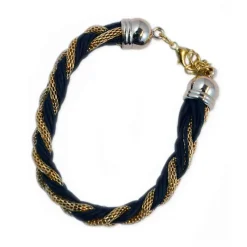 Armband Braided Gold Black New