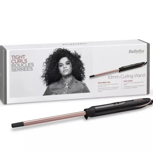 BaByliss Curling Iron – Rose Quartz Tight Curls Wand C449E Clearance