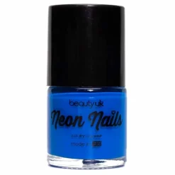 BeautyUK Beauty UK Neon Nail Polish – Blue Hot