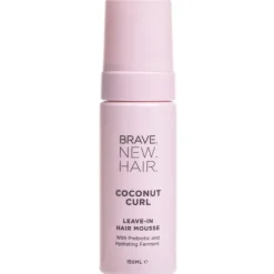 Brave New Hair Brave. New. Hair. Coconut Curl Leave-In Hair Mousse 150ml Clearance