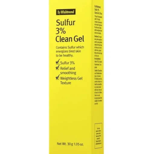 By Wishtrend Sulfur 3% Clean Gel 30g Fashion