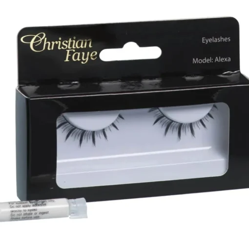 Christian Faye Eyelashes Alexa With Glue Hot