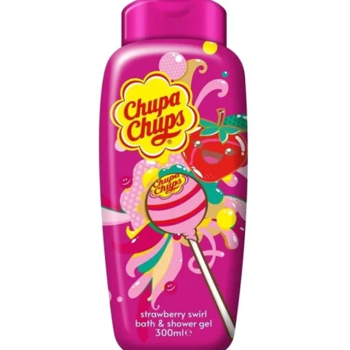 Chupa Chups Bath & Body Wash Strawberry Swirl 300ml New