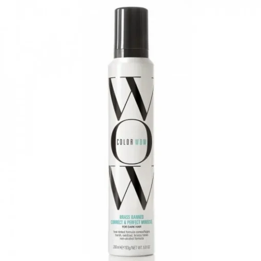 Color Wow Brass Banned Correct & Perfect Mousse – Dark 200ml Clearance