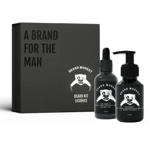 Beard Monkey Giftset Beard Kit Licorice 2023 Best