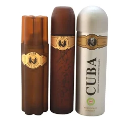 Cuba Giftset Gold Edt 100ml + After shave 100ml + Body Spray 200ml Online