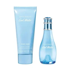 Davidoff Giftset Cool Water Woman Edt 30ml + Body Lotion 75ml New