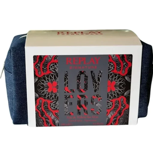 Replay Giftset Signature Lovers Man Edt 100ml + Pochette Best