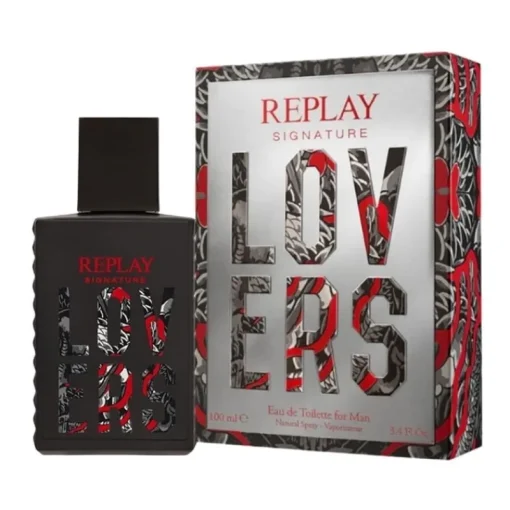 Replay Giftset Signature Lovers Man Edt 100ml + Pochette Best