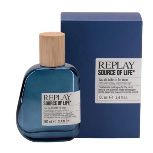 Replay Giftset Source Of Life Man Edt 100ml + Pochette Clearance