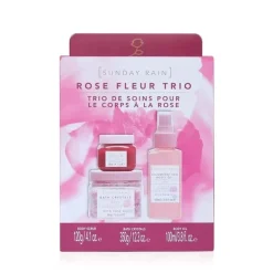 Sunday Rain Giftset Rose Fleur Bath Trio Outlet