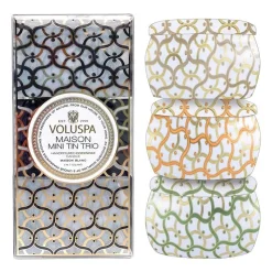 Voluspa Giftset Mini Candle Trio Maison Blanc Clearance