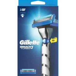 Gillette Mach3 Turbo 3D Razor + 1 Blade Outlet