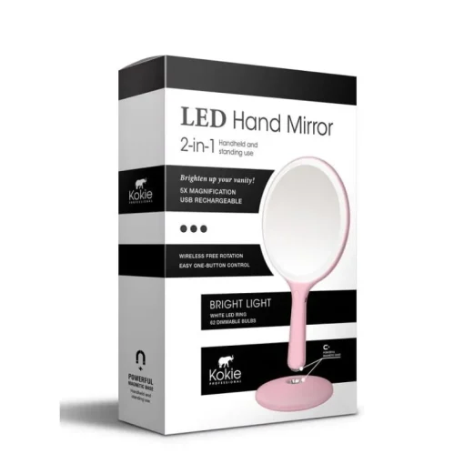 Kokie Cosmetics Kokie LED Handheld Ring Mirror – USB Rechargeable Fashion