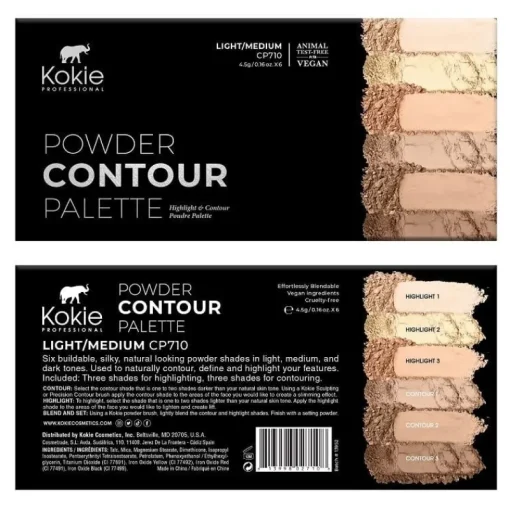 Kokie Cosmetics Kokie Powder Contour Palette Light/Medium Online