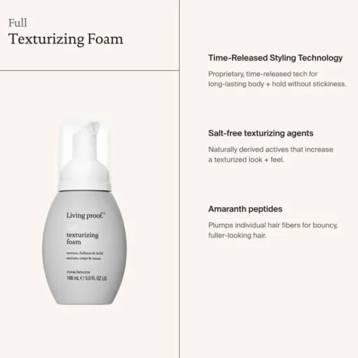 Living Proof Full Texturizing Foam 148ml Discount