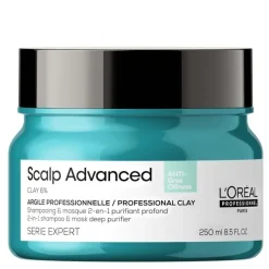L'Oreal L’Oreal Professionnel Serie Expert Scalp Advanced Anti-Oiliness 2-in-1 Deep Purifier Clay Mask 250ml New
