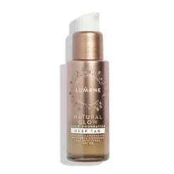 Lumene Natural Glow Fluid Foundation Spf20 Deep Tan 30ml Clearance