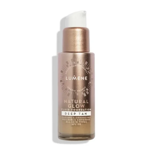 Lumene Natural Glow Fluid Foundation Spf20 Deep Tan 30ml Clearance