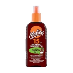Malibu Bronzing Tanning Oil With Argan Oil SPF15 200ml Sale