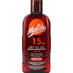 Malibu Sun Dry Oil Gel SPF15 200ml Outlet