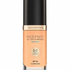Max Factor Facefinity 3 In 1 Foundation 70 Warm Sand Hot