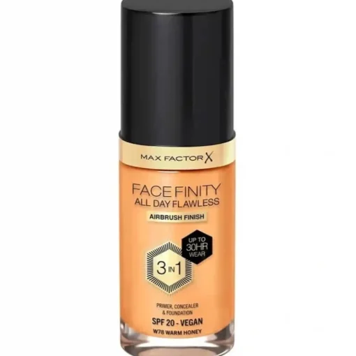 Max Factor Facefinity 3 In 1 Foundation 78 Warm Honey Sale