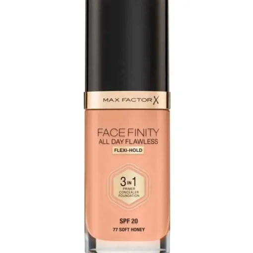Max Factor Facefinity 3 In 1 Foundation 77 Soft Honey Fashion