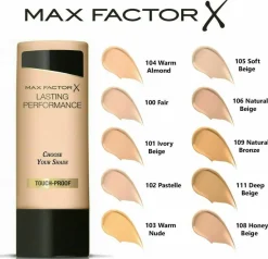Max Factor Lasting Performance 109 Natural Bronze Outlet