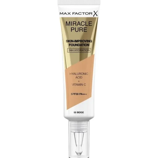Max Factor Miracle Pure Skin-Improving Foundation 55 Beige 30ml Sale