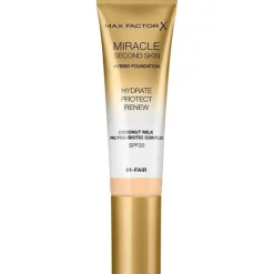 Max Factor Miracle Second Skin Foundation 01 Fair Hot