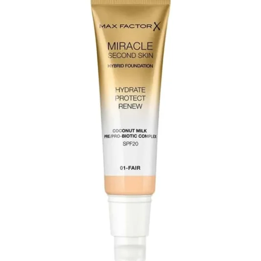 Max Factor Miracle Second Skin Foundation 01 Fair Hot