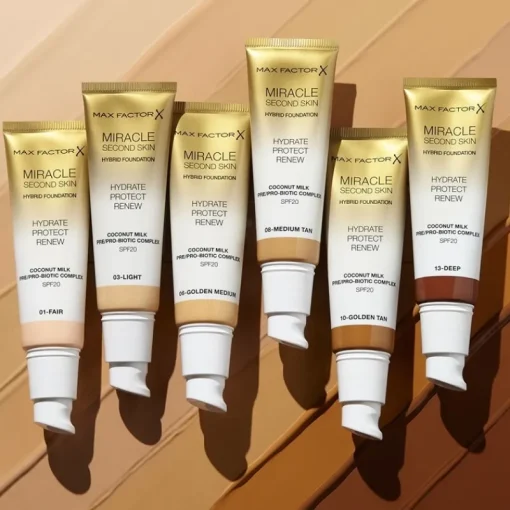 Max Factor Miracle Second Skin Foundation 13 Deep Sale