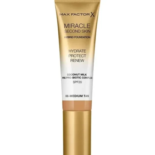 Max Factor Miracle Second Skin Foundation 08 Medium Tan Best