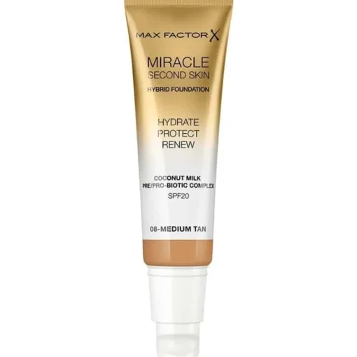 Max Factor Miracle Second Skin Foundation 08 Medium Tan Best