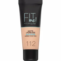 Maybelline Fit Me Matte + Poreless Foundation – 112 Soft Beige Outlet
