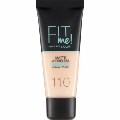Maybelline Fit Me Matte + Poreless Foundation – 110 Porcelain Hot