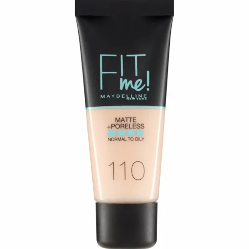 Maybelline Fit Me Matte + Poreless Foundation – 110 Porcelain Hot