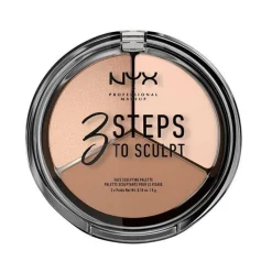 NYX PROF. MAKEUP 3 Steps To Sculpt Face Sculpting Palette – Fair Outlet