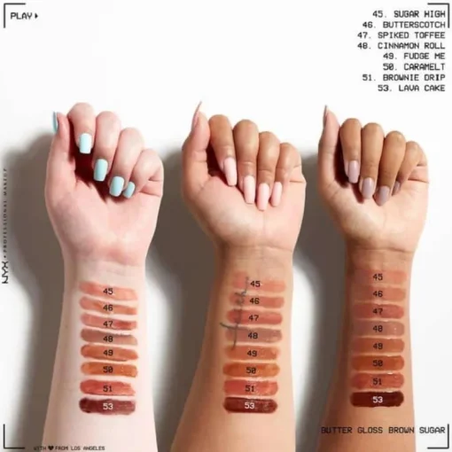 NYX PROF. MAKEUP Butter Lip Gloss – Fudge Me Best