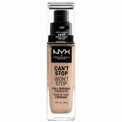 NYX PROF. MAKEUP Can’t Stop Won’t Stop Foundation – Light Clearance