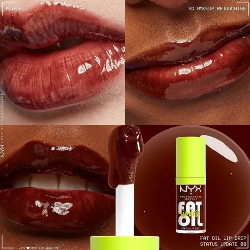 NYX PROF. MAKEUP Fat Oil Lip Drip 4.8 ml Status Update Fashion