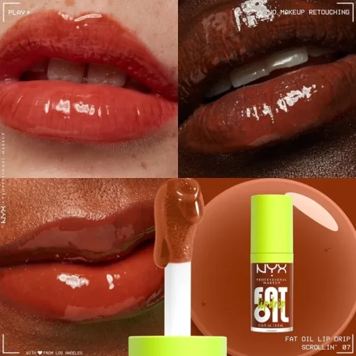 NYX PROF. MAKEUP Fat Oil Lip Drip 4.8 ml Scrollin Discount