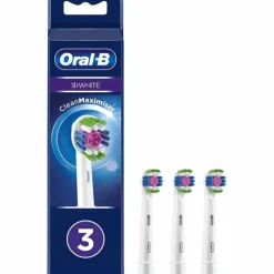 Oral-B 3D White Clean Max Toothbrush Head 3pc New