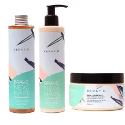 Brave New Hair 3-pack Brave. New. Hair. Keratin Schampoo + Conditioner + Mask Sale