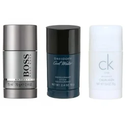 Hugo Boss 3-pack Deostick (Boss Bottled + Cool Water + CK One 75ml) Online