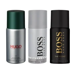 Hugo Boss 3-pack Deo Spray Bottled + Hugo Man + The Scent 150ml Clearance